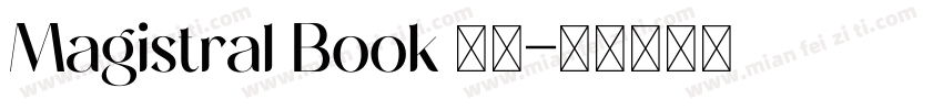 Magistral Book 字体字体转换